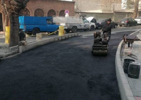احداث راستگرد در تقاطع خیابانهای شهید دستگردی-گوی آبادی اجرا شد