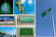 با اهتزاز پرچم رضوی در محوطه برج میلاد/ میدان شهید طهرانی مقدم مزین به المان یا”ضامن آهو” شد