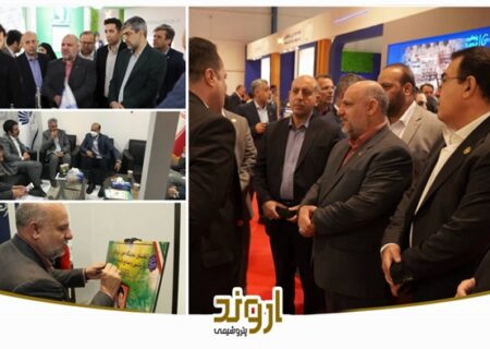 بازدید مدیرعامل پتروشیمی اروند از نمایشگاه اهواز پترواکس و مذاکره بی واسطه با فعالان صنعتی و علمی