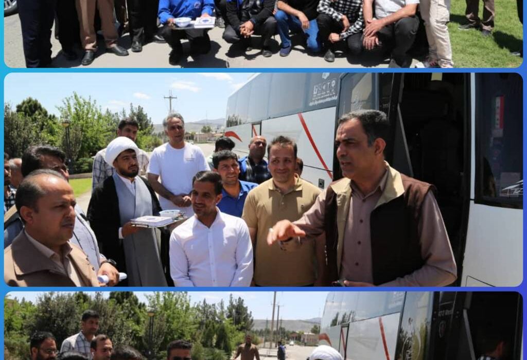 اعزام اولین گروه از کارکنان مجتمع معدنی چادرملو به اردوی راهیان نور غرب کشور