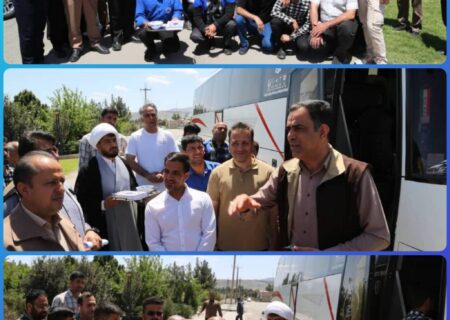 اعزام اولین گروه از کارکنان مجتمع معدنی چادرملو به اردوی راهیان نور غرب کشور