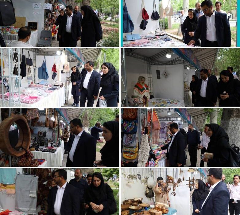 بازدید رئیس ستاد گردشگری شهرداری تهران از نمایشگاه عرضه تولیدات کسب و کارهای حامی شهر