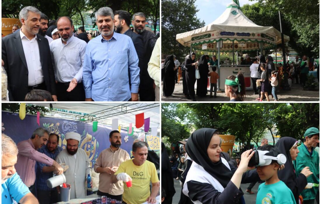 حضور معاون خدمات شهری و محیط زیست شهرداری تهران با همراهی شهردار منطقه۴ در اجتماع امام رضایی ها