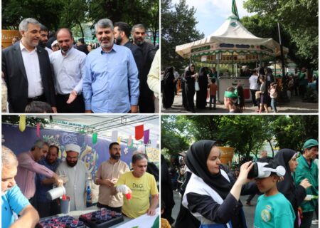 حضور معاون خدمات شهری و محیط زیست شهرداری تهران با همراهی شهردار منطقه۴ در اجتماع امام رضایی ها