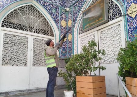 عملیات نگهداشت بیش از ۱۳۰ مسجد در منطقه۴ تهران