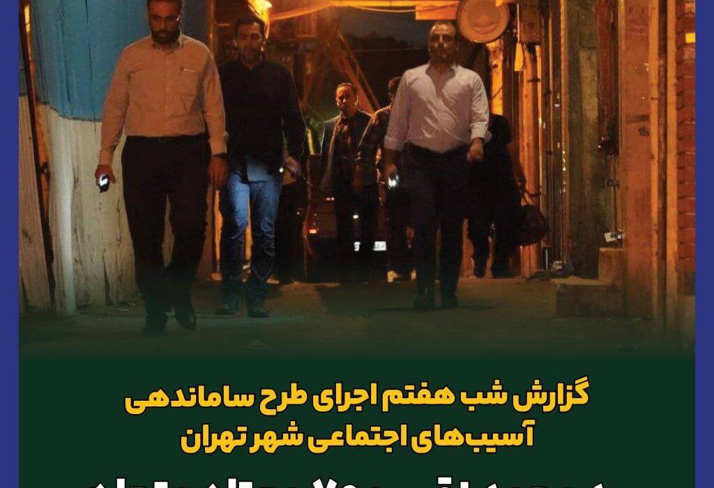 نقیب: ۷۰ معتاد متجاهر، ۱۰۳ کارتن خواب و ۳ متکدی جذب شدند