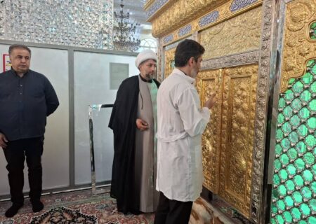 آئین غبار روبی امامزاده صالح (ع) فرحزاد برگزار شد