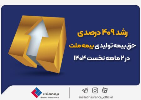 رشد ۴۰۹ درصدی حق‌بیمه تولیدی بیمه ملت در ۲ ماهه نخست ۱۴۰۴