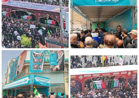 برپایی موکب بیمه دی برای خدمت به زائران میلیونی کاروان شهدا در تهران