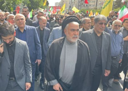 حضور مدیرعامل و کارکنان موسسه اعتباری ملل در مراسم تشییع شهدای اقتدار ملی