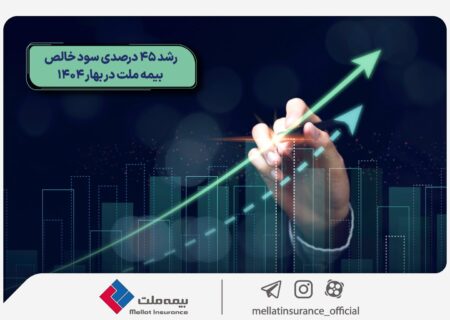 رشد 45 درصدی سود خالص بیمه ملت در بهار 1404