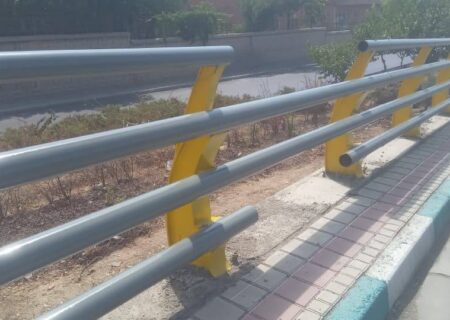 رنگ‌آمیزی ۴۵۰۰ متر هندریل در بزرگراه شهید زین‌الدین