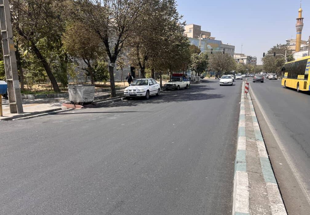 بهسازی خیابان میثاق با صرف ۴۲۰ تن آسفالت
