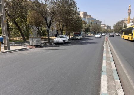 بهسازی خیابان میثاق با صرف ۴۲۰ تن آسفالت