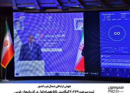 جهش ارتباطی شمال‌غرب کشور/ ثبت سرعت ۲.۲۶۹ گیگابیتی 5G همراه اول در آذربایجان غربی