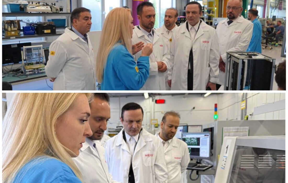 بازدید دبیر شورایعالی مناطق آزاد از صنایع دانش بنیان مینسک