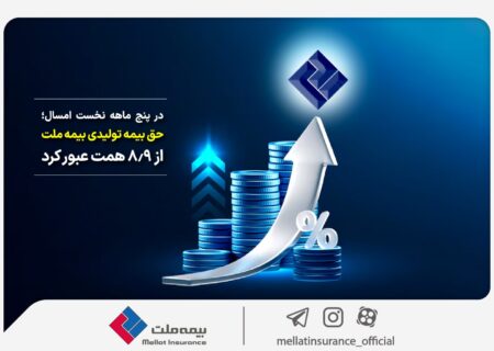 در پنج ماهه نخست امسال؛ حق بیمه تولیدی بیمه‌ ملت از ۸٫۹ همت عبور کرد