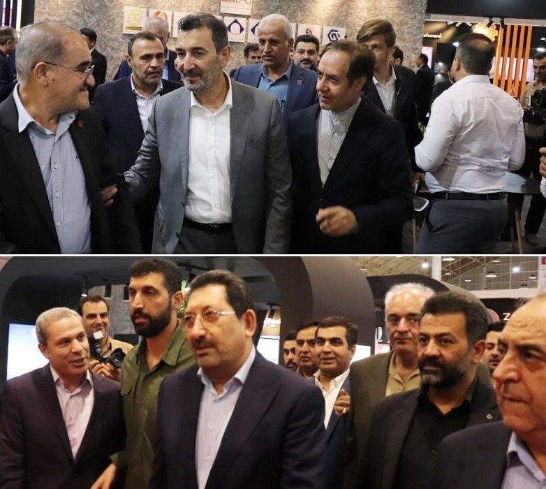 بازدید وزیر صمت و رئیس هیات عامل ایمیدرو از نمایشگاه متافو تبریز