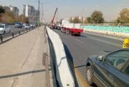 ارتقای ایمنی شهروندان با نصب ۱۷۰۰ متر المان ترافیکی در بزرگراه شهید بابایی