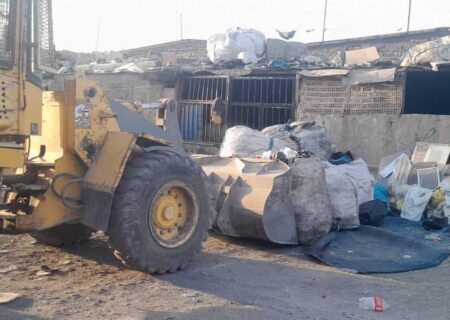 ‍ جمع‌آوری دو مرکز غیرمجاز پسماند خشک در خلازیر جنوبی