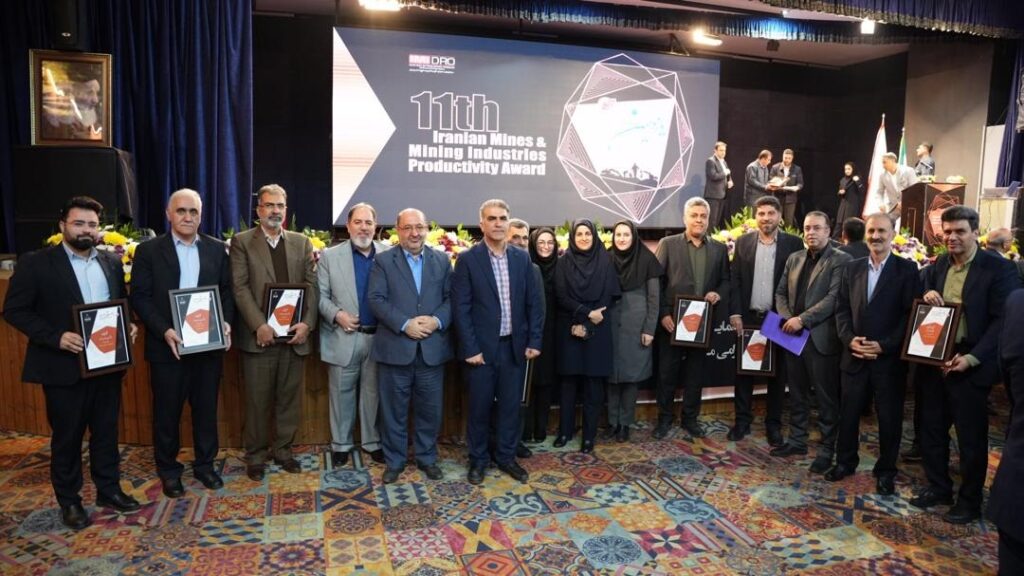 درخشش ایمپاسکو و دریافت تندیس سیمین جایزه بهرهوری معادن و صنایع معدنی