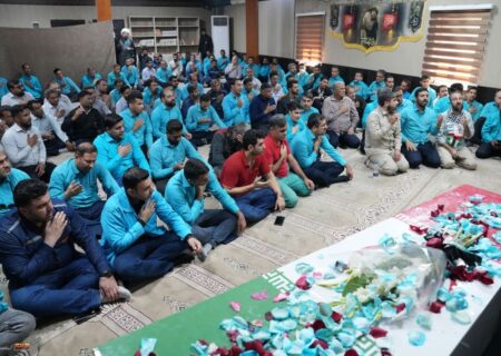 شهید گمنام میهمان کارکنان فولاد کاوه