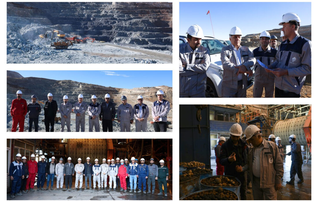 بازدید مدیرعامل شرکت توسعه معدنی و صنعتی صبانور از معادن و کارخانجات بیجار
