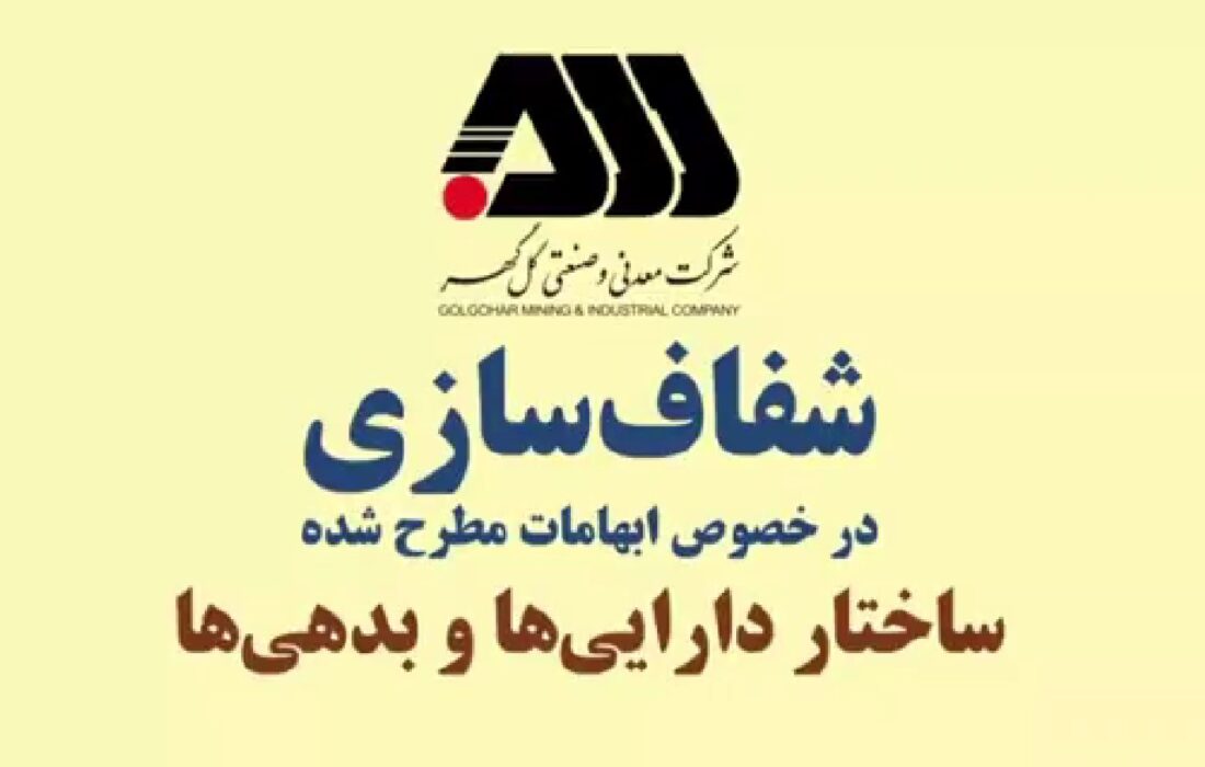 ساختار دارایی ها و بدهی های شرکت معدنی و صنعتی گل گهر