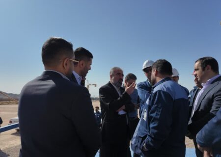 بازدید علیرضا چایچی از پروژه فولاد آلیاژی مرکزی بافق در نخستین روز کاری