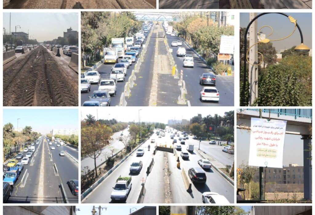 اجرای ۱۱۰۰ متر خطکشی و علائم ترافیکی جدید در تقاطع های پرتردد منطقه ۲۰