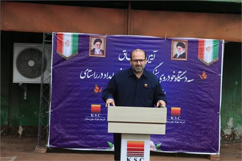 آیین الحاق سه دستگاه خودروی سنگین آتشنشانی و امداد به بخش HSE شرکت فولاد خوزستان انجام شد