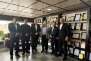 بازدید مدیران بانك صنعت و معدن از شعبه كرمانشاه و واحد تولیدی مارپیچ باختر