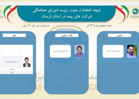اعتماد دوباره اعضای شورای هماهنگی شرکت‌های بیمه استان لرستان به ستار قهرمانی