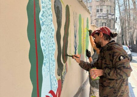 تغییر چهره محورهای شاخص شمال تهران با ۲۸۵۰ مترمربع نقاشی دیواری