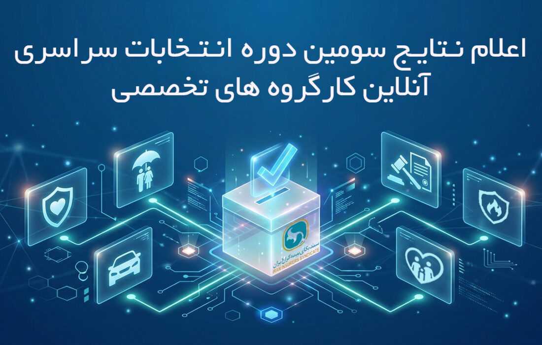 اعلام نتایج دور نخست سومین دوره انتخابات آنلاین دبیران کارگروه های تخصصی سندیکای بیمه‌گران ایران