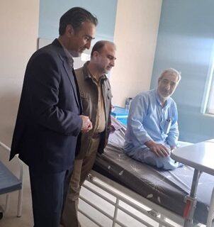 عیادت مدیر بیمه دی زنجان از جانبازان اعصاب روان