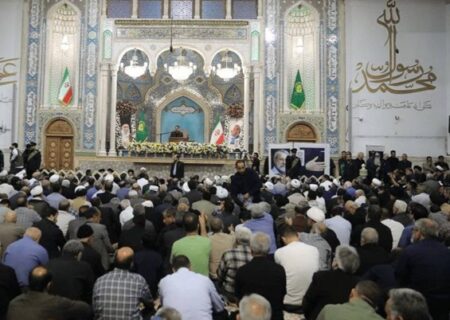 حضور مدیرعامل بیمه دی در مراسم اربعین شهید دکتر علی لاریجانی در قم