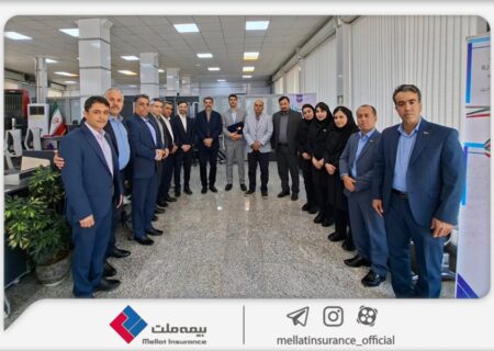 بازدید فرهادی پور و مدیران ارشد از شعب بیمه ملت؛ این بار کرمانشاه میزبان شد