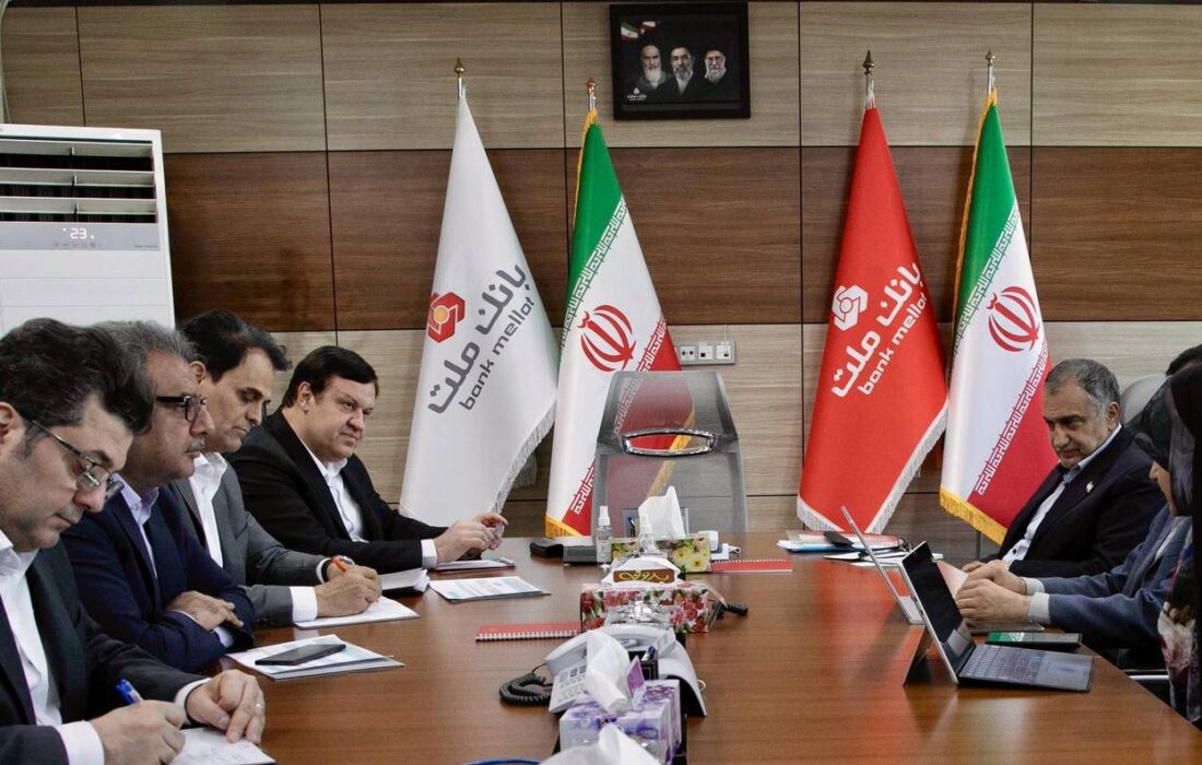 نشست مشترك مدیرعامل بانك ملت و رییس دانشگاه صنعتی شریف با موضوع حمایت از تولیدات علمی و فناورانه