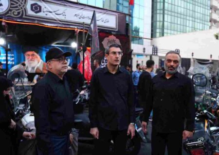 حضور دکتر علی ابدالی در موکب بانک سینا