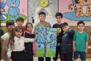 کودکان منطقه ۲ با مواد دور ریختنی «درخت طبیعت» ساختند