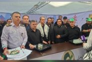 بازدید مدیر عامل پست بانک ایران از موکب شهید بهشتی بانک در مسیر وداع با رهبر شهید