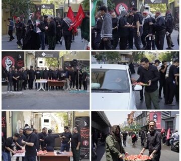 موکب بیمه ملت پذیرای سوگواران آیین تشییع رهبر شهید انقلاب